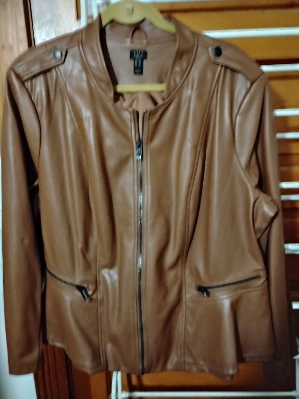 G.I.LI. Vintage Faux Leather Jacket sz 24W